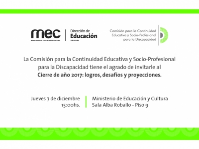 Continuidad educativa: “Cierre de año 2017: logros, desafíos y proyecciones”